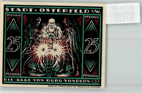 Osterfeld 1921 25 Pfennig Die Sage von Burg Vondern 3