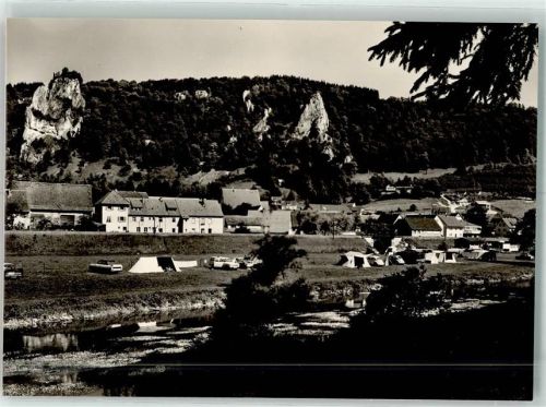 Hausen im Tal Ruine Hausen Zeltplatz VW Käfer Oldtimer