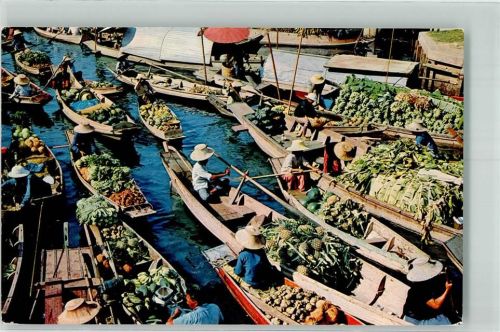 Bangkok Marktszene The Floating Market