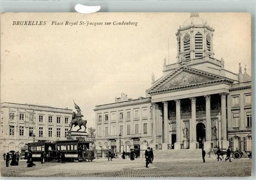 Brüssel Straßenbahn Denkmal Place Royal St-Jacques sur Coudenberg