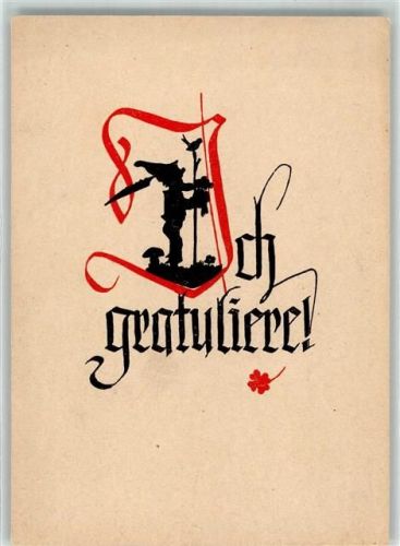 Gratulation Scherenschnitt