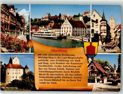 Meersburg Steigstrasse Schloss Marktplatz Bärenbrunnen