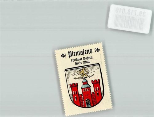 Pirmasens Freistaat Bayern Kreis Pfalz