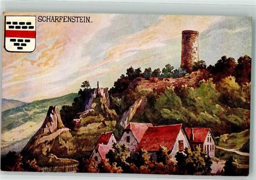 Kiedrich sign. Rothgeb. Gg. Burg Scharfensein