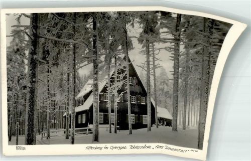 Altenberg Gasthaus Waldschänke Altes Raupennest Fotograf Walter Hahn Scan verzogen