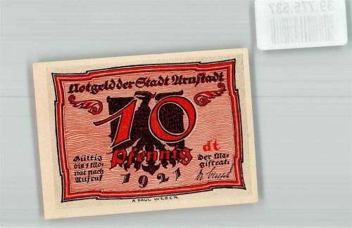 Arnstadt 1921 10 Pfennig dt