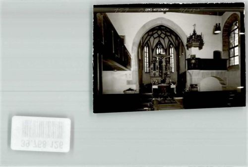 Gerlingen Altarraum der Petruskirche Kirchenorgel Foto Original aus Archiv eines Ansichtskartenverlags Ort handschriftlich