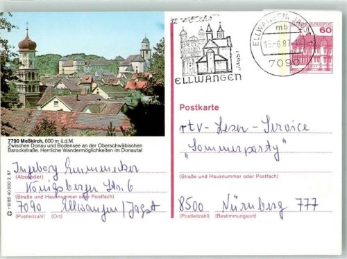 Meßkirch 1987 Kirche
