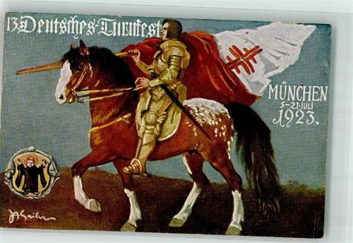 München 1923 13. Deutsches Turmfest 1923 Münchner Kindl