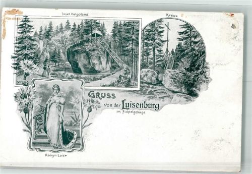 Luisenburg Insel Helgoland Kreuz und Königin Luise