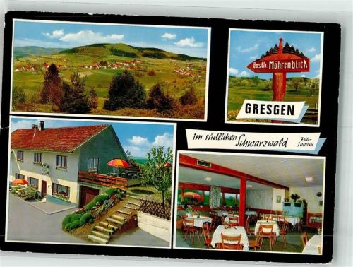 79669 W7863 Gresgen 1973 - Gasthaus Möhrenblick Wegweiser
