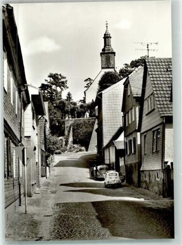 Ober-Ramstadt Sonngasse VW Käfer Kirche Auto