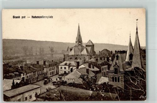 Grandpre 1917 Hohenzollernplatz Kirche Feldpost WK I