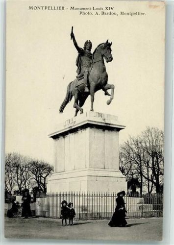 Montpellier Foto A. Bardou Monument Louis XIV