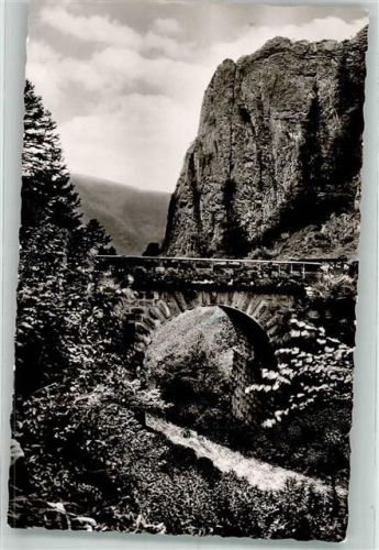 79677 W7869 Schönau im Schwarzwald 1958 Foto AK Scharfenstein Münstertal Ort lt. Stempel