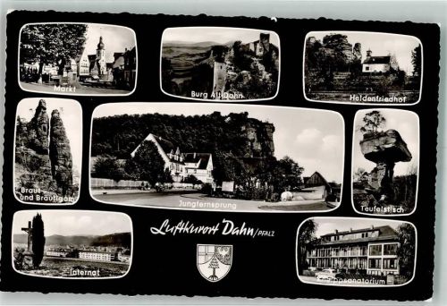 Dahn Braut u. Bräutigam Jungfernsprung Teufelstisch Kneippsanatorium Internat