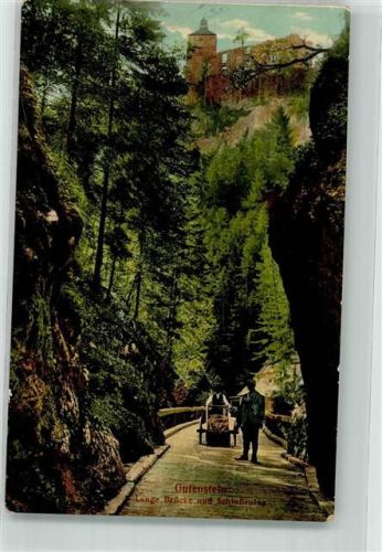 Gutenstein 1913 Langebrücke Ruine