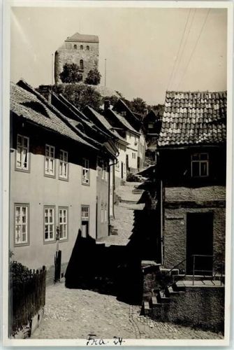 Bad Frankenhausen Burg Ort handschriftlich Foto Original aus Archiv eines Ansichtskartenverlags