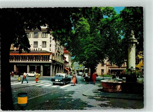 Lörrach Hotel Binoth Brunnen Oldtimer
