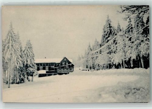 Mühlleithen Winter Gasthaus Buschhaus