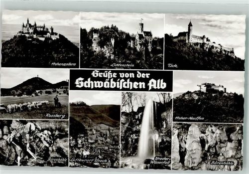 Urach Schloss Hohenzollern Lichtenstein Teck Hohen-Neuffen Höhle