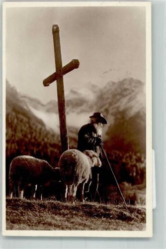 1934 Schafe Bergkreuz Verlag EGWB 756