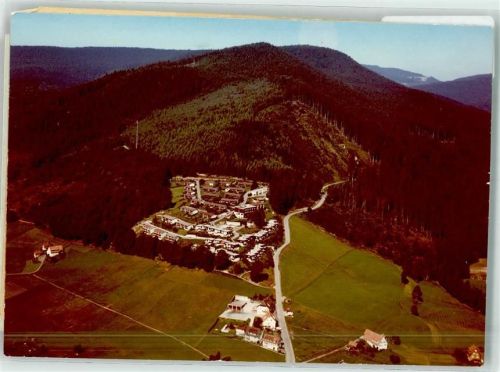 Obertal Foto Original aus Archiv eines Ansichtskartenverlags Vogelschau Feriendorf Hirschauerwald Ort handschriftlich