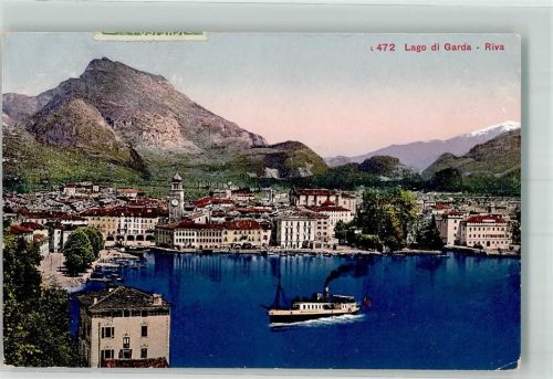 Riva del Garda 1914 Lago di Garda Dampfschiff