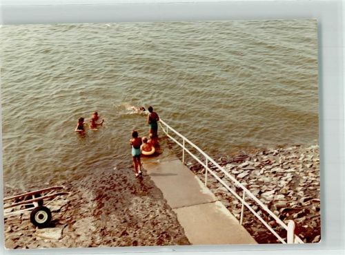 Tossens Foto Original aus Archiv eines Ansichtskartenverlags Badesteg Ort handschriftlich