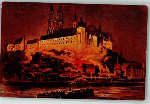 Meißen Nächtliche Beleuchtung von Albrechtsburg und Dom Verlag Brück & Sohn 22094