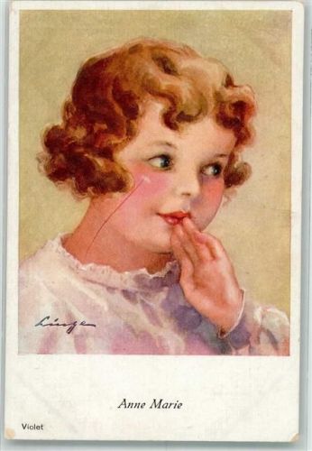 sign. Lingen Kinderkopf Porträt Anne Marie