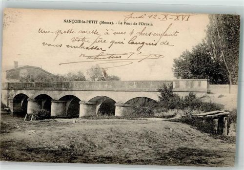 Nancois-sur-Ornain 1916 Le Pont de l´Ornain
