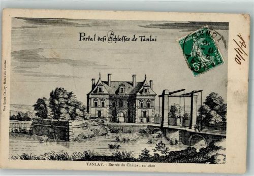 Tanlay 1910 Schloss um 1620 Briefmarke Bildseite
