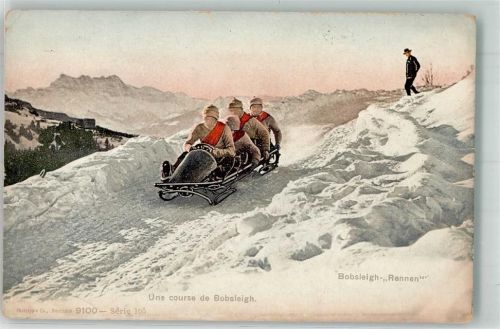 Une cours de Bobsleigh Rennen