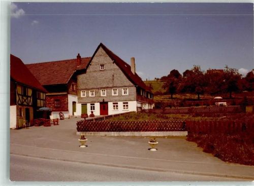 Wenholthausen Pension Osebold Foto Original aus Archiv eines Ansichtskartenverlags Ort handschriftlich