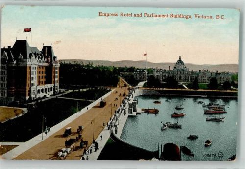 Victoria 1913 Empress Hotel Parliament Building