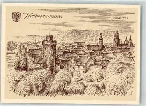 Heilbronn 1944 sign. Schäfer-Grohe, L.