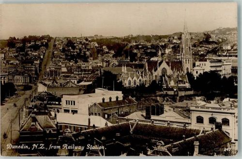 Dunedin Blick vom Bahnhof