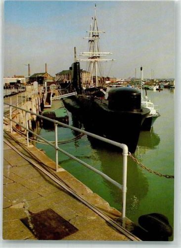 H.M.S. Alliance afloat at Fort Blockhouse