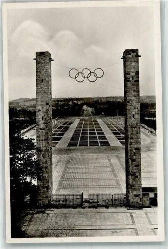 Charlottenburg Reichssportfeld Osttor Amtliche Olympia-Karte 1