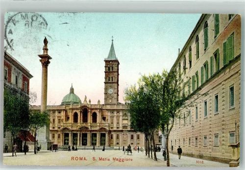 Roma 1916 Denkmal Säule S. Maria Maggiore