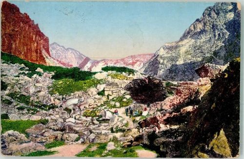 Poprad Weg zu den 5 Seen Ort lt. Stempel