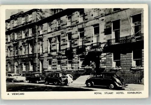 Edinburgh 1966 Royal Stuart Hotel Auto VW Käfer