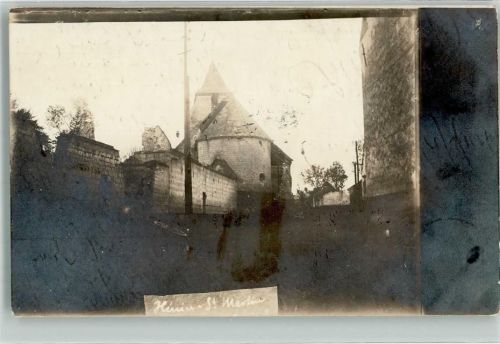 Saint-Martin 1915 Feldpost WK I 1. Bayer. Res.Korps Ort handschriftlich