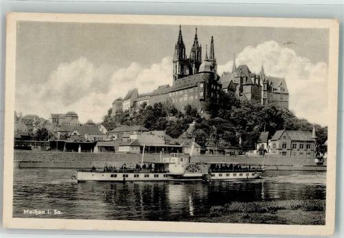 Meißen Raddampfer Albrechtsburg Dom