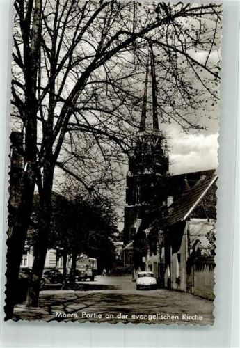 Moers Ev. Kirche LKW Auto