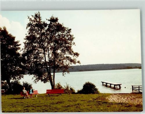 Ascheberg Schwimmbad Stocksee Ort handschriftlich Foto Original aus Archiv eines Ansichtskartenverlags