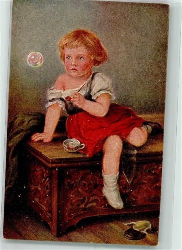 Seifenblasen sign. Barth Verlag Rehn Nr. 240