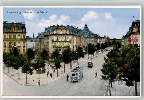 Luxembourg Straßenbahn Avenue de la Liberté