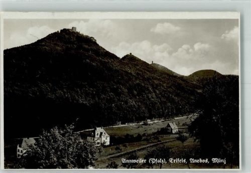 Annweiler 1934 Burg Trifels Anebos Münz Stempel Gasthaus Posthilfstelle